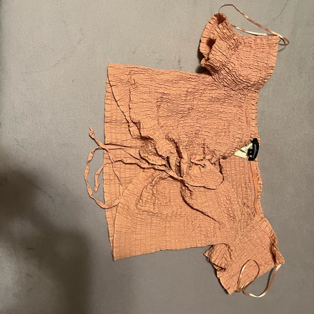Pink/Peach Crop Top